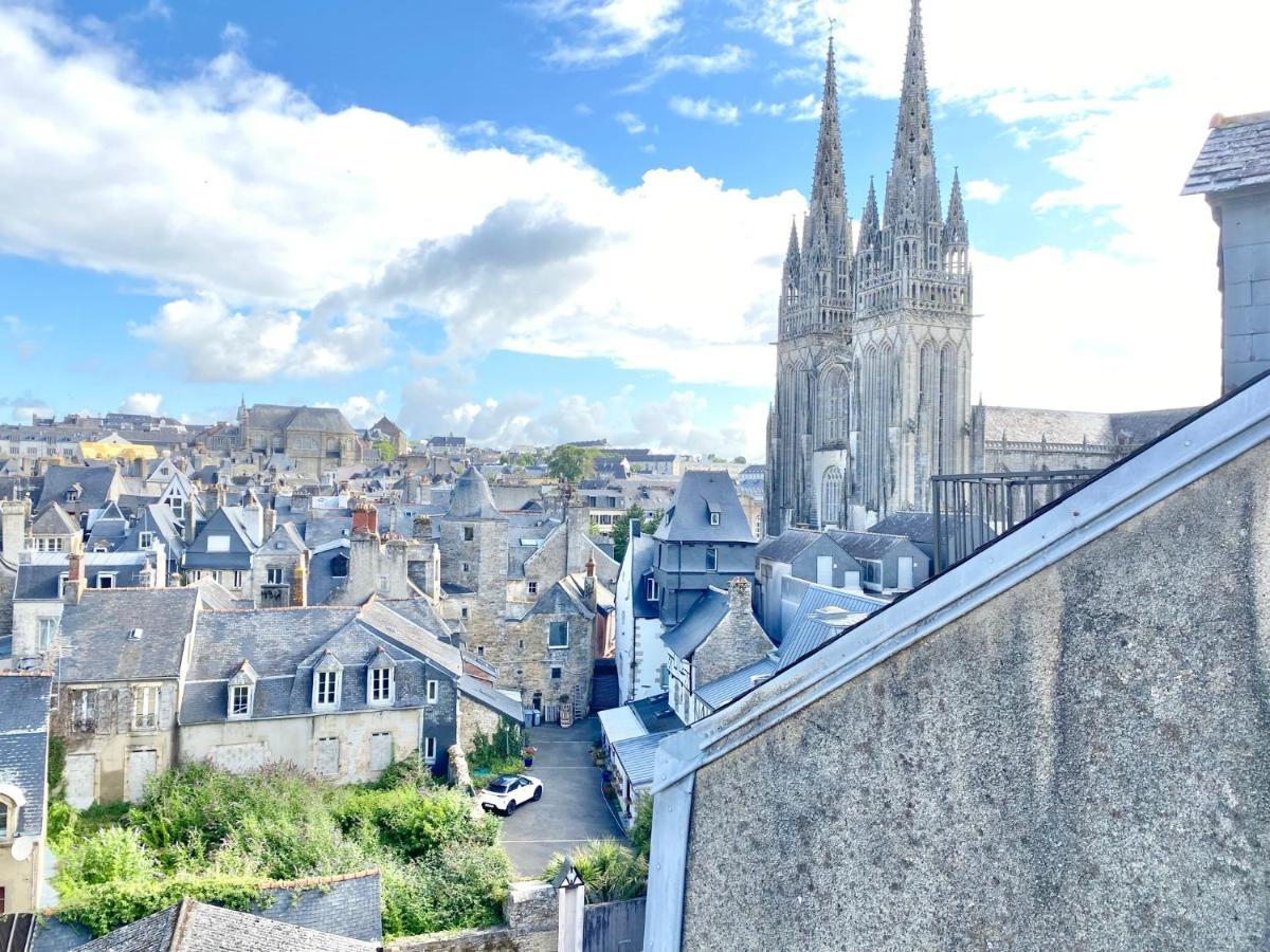 Le Nid Des Quais - Vue Panoramique Au Coeur De La Ville - Wifi - Entree Autonome Quimper Esterno foto