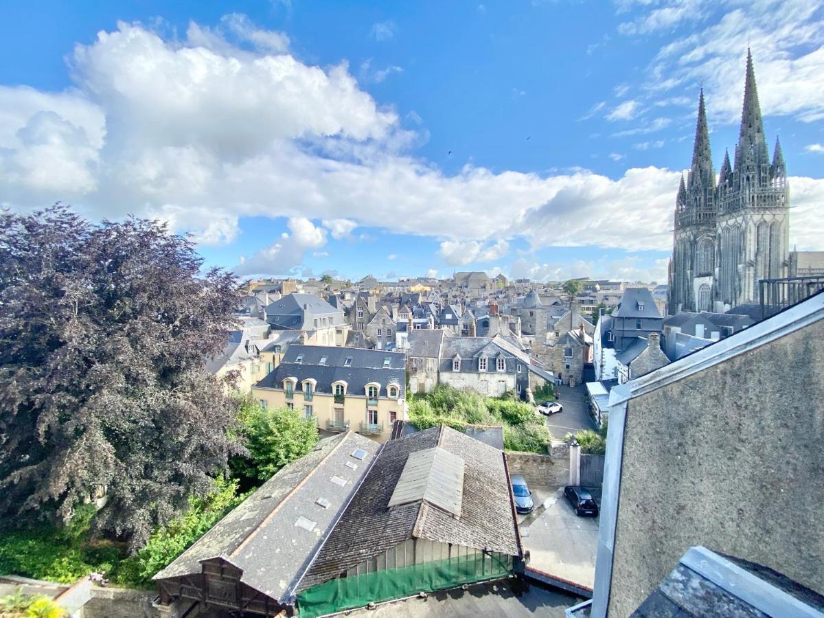 Le Nid Des Quais - Vue Panoramique Au Coeur De La Ville - Wifi - Entree Autonome Quimper Esterno foto
